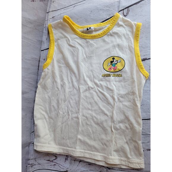 Yellow Mickey Mouse Tank Top Toddler Kids L Disney/pixar - Picture 1 of 7